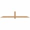 Ekena Millwork Eugene Smooth Timber Gable Bracket, Western Red Cedar, 84"W x 17"H x 3 1/2"D x 3 1/2"F, 5/12 Pitch GBW084X17X0404EUG00SWR - alternate 1